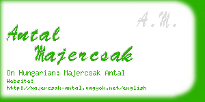 antal majercsak business card